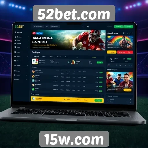 Interface e experiência do usuário no 52bet.com